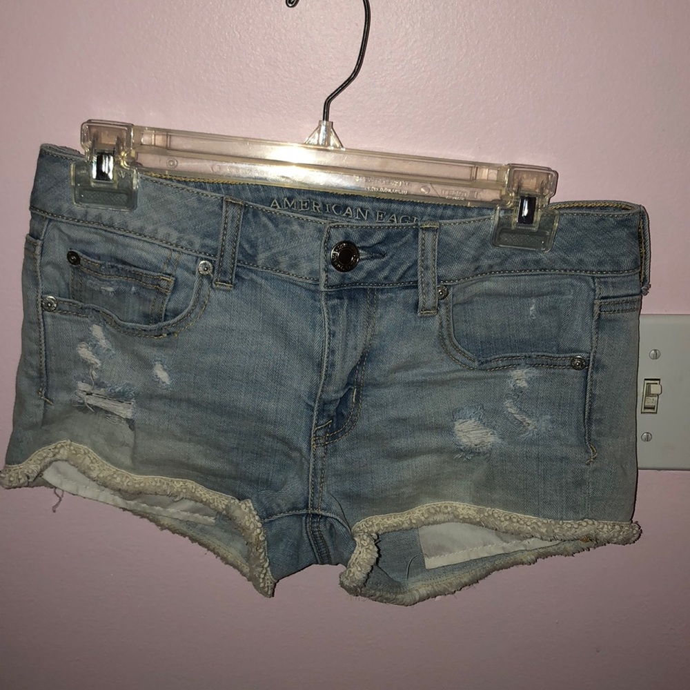 American eagle stretch jeans shorts